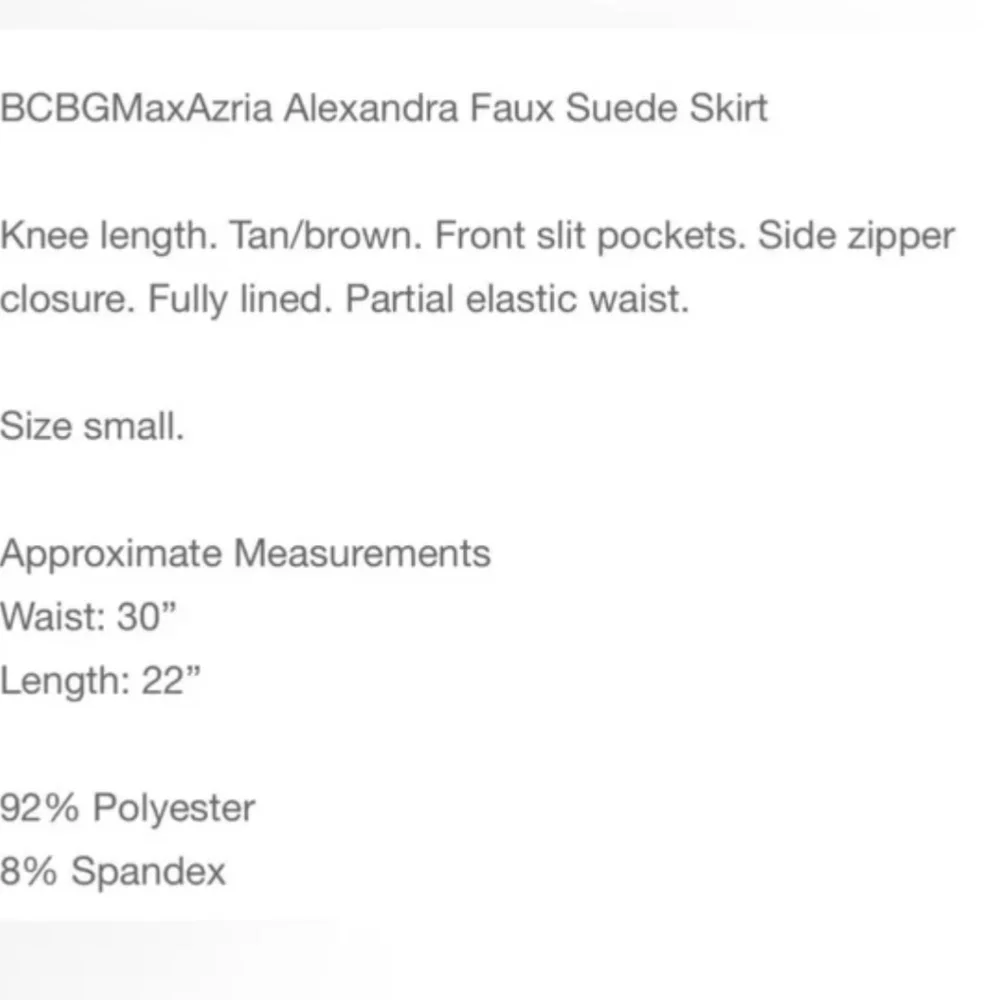 BCBG Alexandra Faux Suede Pencil Skirt - Picture 2 of 6